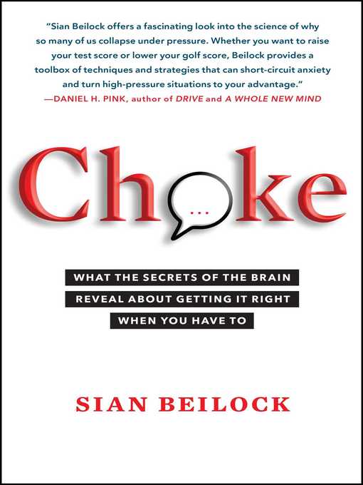 Title details for Choke by Sian Beilock - Available